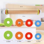 Rouleau à pâtisserie en bois avec 4 anneaux d'épaisseur – Image 7