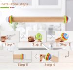 Rouleau à pâtisserie en bois avec 4 anneaux d'épaisseur – Image 9