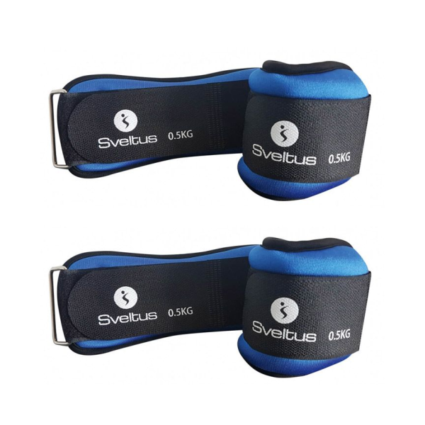 Bracelet lesté Sveltus 2X 0,5 kg cheville & poignet