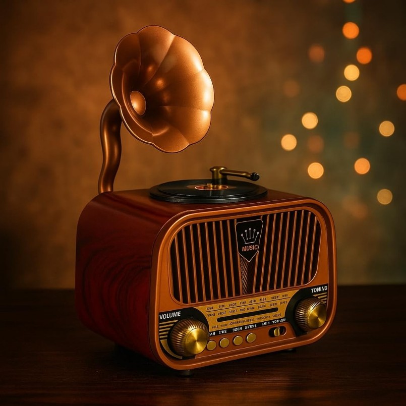 radio-vitange-avec -bouk-ancien-modèl-tunisie-yallafid-tabarka-nabel-jerba-silianna Radio vintage rechargeable Meier  MD-1317BT - Image 3