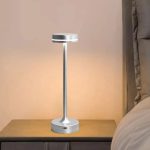 Veilleuse LED rechargeable tactile gris