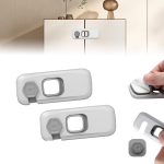 Lot de 2 verrous de sécurité des armoires et tiroirs pour enfants – Image 2