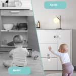 Lot de 6 verrous de sécurité des armoires et tiroirs pour enfants – Image 3
