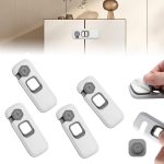 Lot de 4 verrous de sécurité des armoires et tiroirs pour enfants