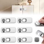 Lot de 6 verrous de sécurité des armoires et tiroirs pour enfants