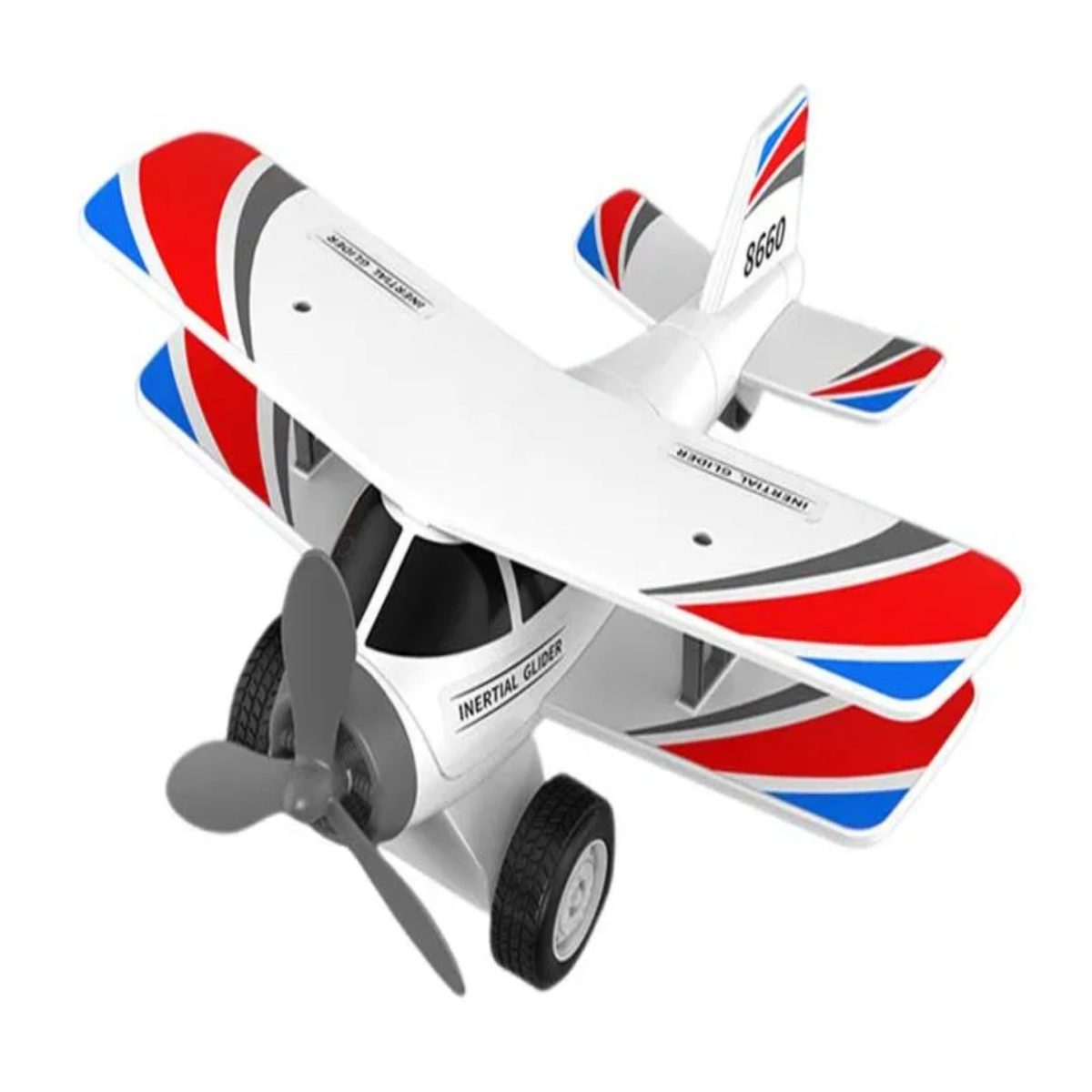Avion jouet à manivelle pour enfant - Image 5