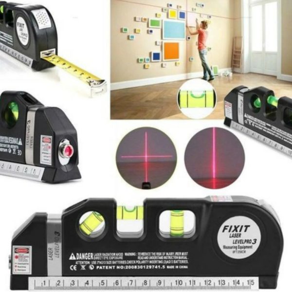 Niveau Laser Pro 3 Avec Ruban à Mesurer Intégré (Copie)