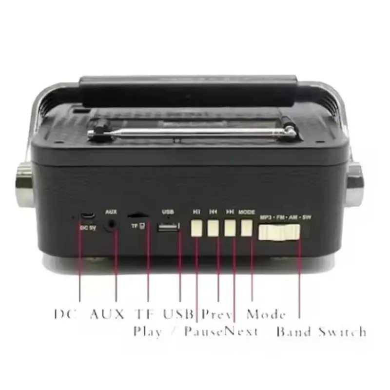 Radio-portable-marque-Meier-modèl- M-181BT-vente-en-ligne-yallafdi-tunisie-jarba-sfax-gabes-kef-siliana Radio portable Meier M-181BT - Image 2