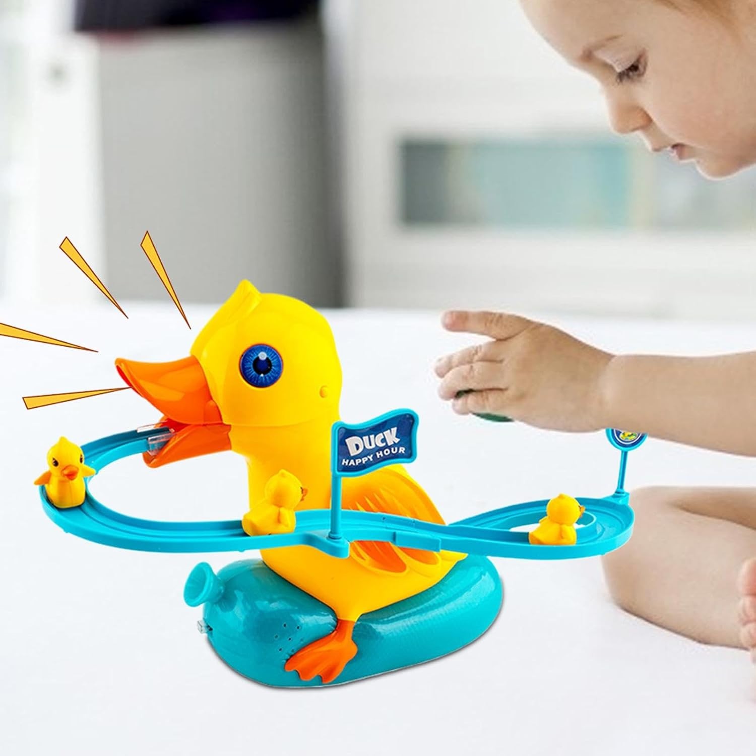 jouet-perroquet-enfant-sonnerie-lumiere-cadeau-anniversaire-TOBOGAN-yallafid-tunisie-sfax-sousse Toboggan Canard Electrique avec sonnerie - Image 2