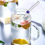 Pack de 6 pailles en verre borosilicate motif Champignon - Image 3