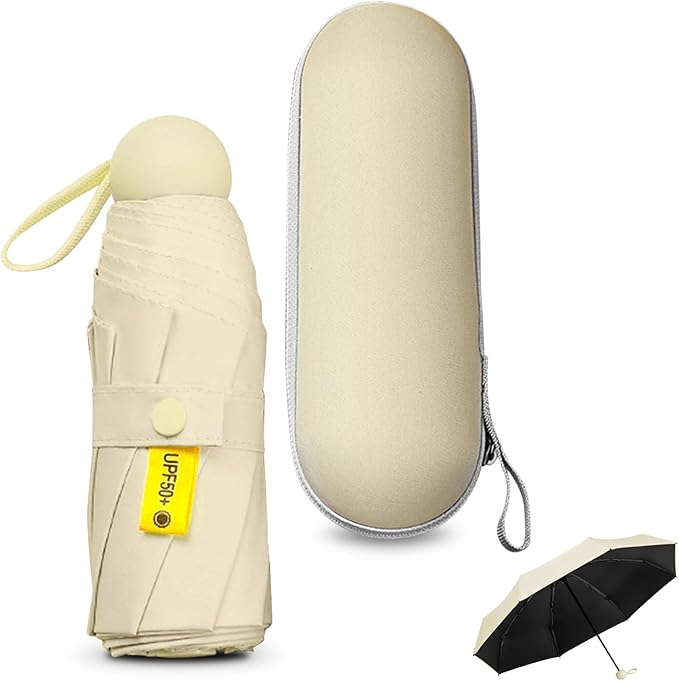 mini-parapluie-petite-taille-compact-legère-yallafid-tunisie-tabaraka-vente-en-ligne-nable-sousse-beige-rouge-vert Parapluie imperméable pliant portatif léger compact - Image 4