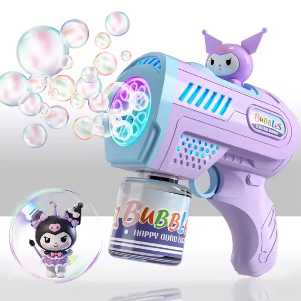 Pistolet à bulles automatique kuromi avec Réservoir