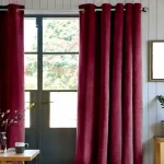 Rideau Velours Rouge bourdeau 3m*2,8m