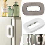 Lot de 2 serrures de verrouillage auto-adhésif pour réfrigérateur