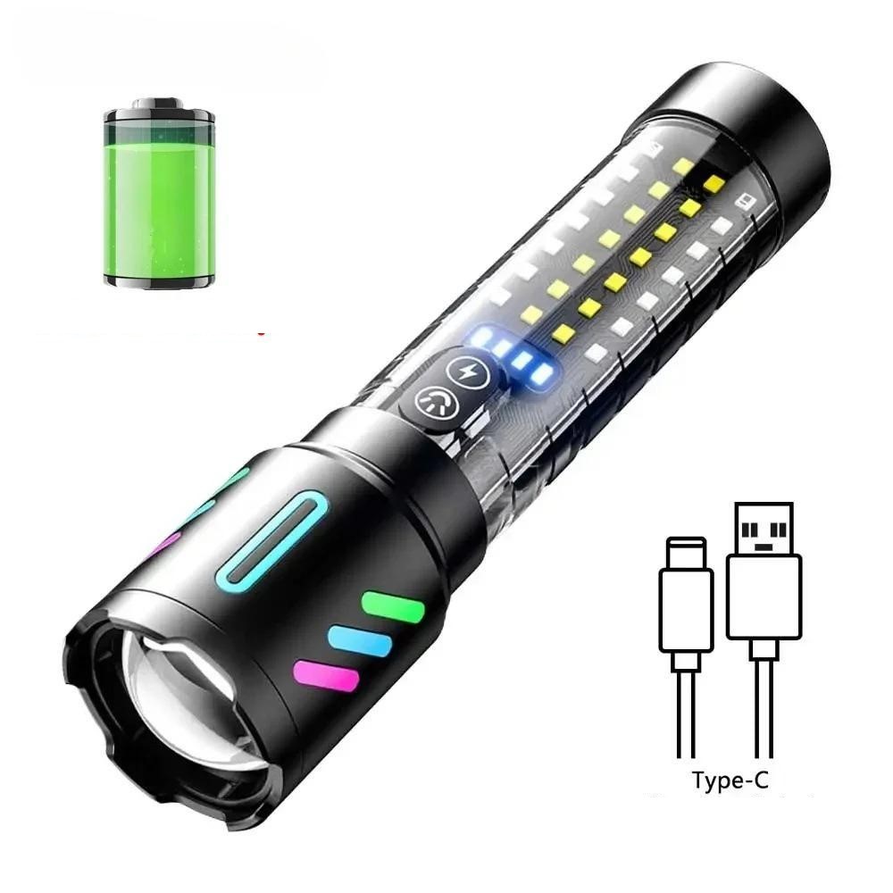 torche-lampe-poche-ultra-lumineuse-YALLAFID-promo-enligne-tunisie-haut-lum Lampes de poche rechargeables haute luminosité - Image 8