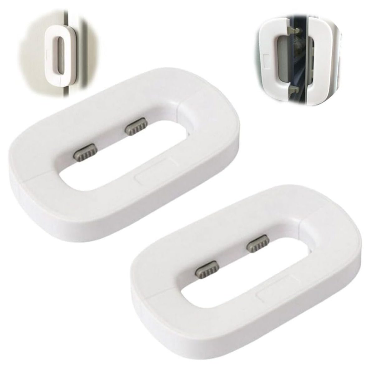 Lot de 2 serrures de verrouillage auto-adhésif pour réfrigérateur - Image 2