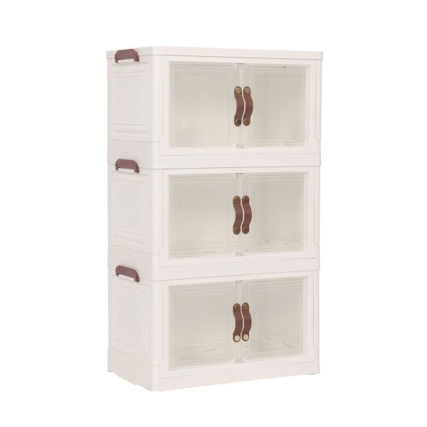 Lot de 3 Boites de rangement forme Armoire