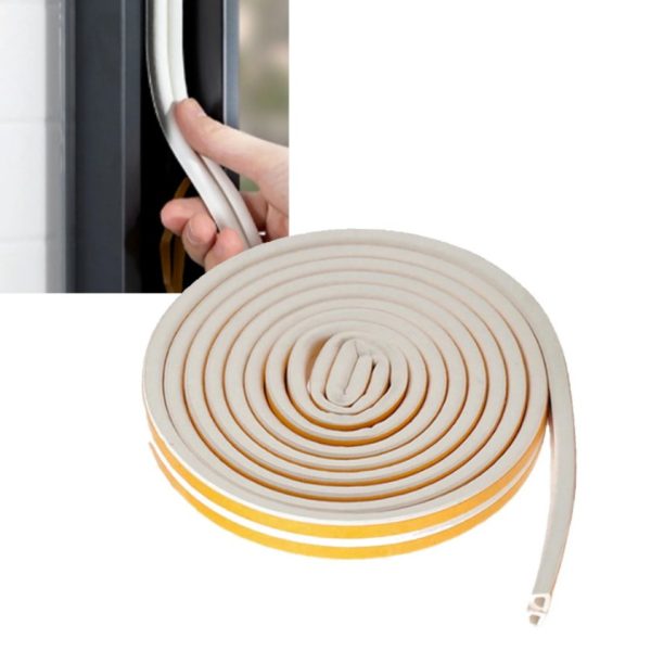 Joint autocollant pour isolation de fenêtre et de porte Type D