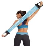 Bande de Pilates Body Sculpture bleue avec poignées. – Image 3