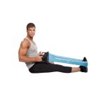 Bande de Pilates Body Sculpture bleue avec poignées. – Image 2