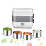 Boîte à lunch électrique à vapeur avec 4 bols