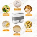 Boîte à lunch électrique à vapeur avec 4 bols – Image 3