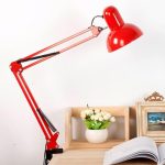 Lampe de bureau bras long pliable avec pince – Image 2