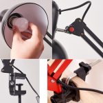 Lampe de bureau bras long pliable avec pince – Image 8
