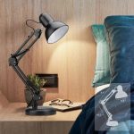 Lampe de table pliable avec socle -Noir – Image 2