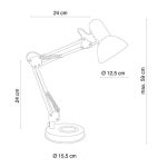 Lampe de table pliable avec socle -Rouge – Image 2