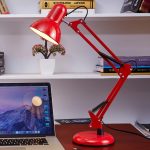 Lampe de table pliable avec socle -Rouge – Image 3
