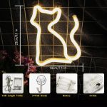 Lampe néon LED en forme de chat – Image 4