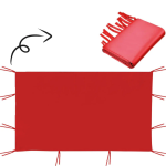 Tente Parasol 3m x 3m Rouge habillage intégral – Image 4