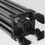 Tente Parasol 3m x 3m Rouge habillage intégral – Image 6