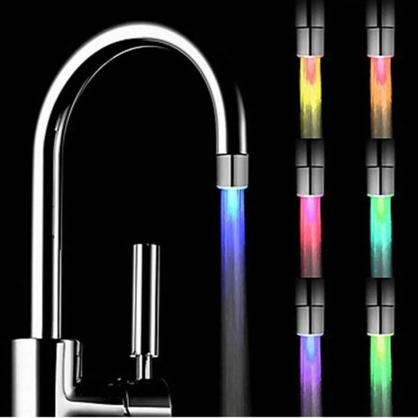 Buse de robinet lumineuse couleur changeantes et capteur de température