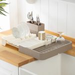 Egouttoir à vaisselle extensible et rétractable