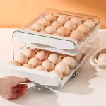 Organisateur de tiroir à œufs à deux niveaux. – Image 3