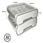 Organisateur de tiroir à œufs à deux niveaux. – Image 5