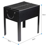 Barbecue rectangulaire à 4 pieds 50X30X50 cm – Image 5