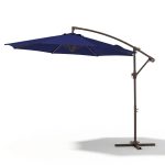 Parasol de terrasse déporté avec manivelle