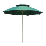 Parasol grand modèle double toit forme rond 3 m