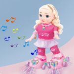Poupée patineuse avec patins à roulettes – Image 3
