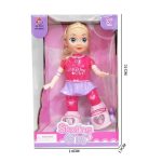Poupée patineuse avec patins à roulettes – Image 2