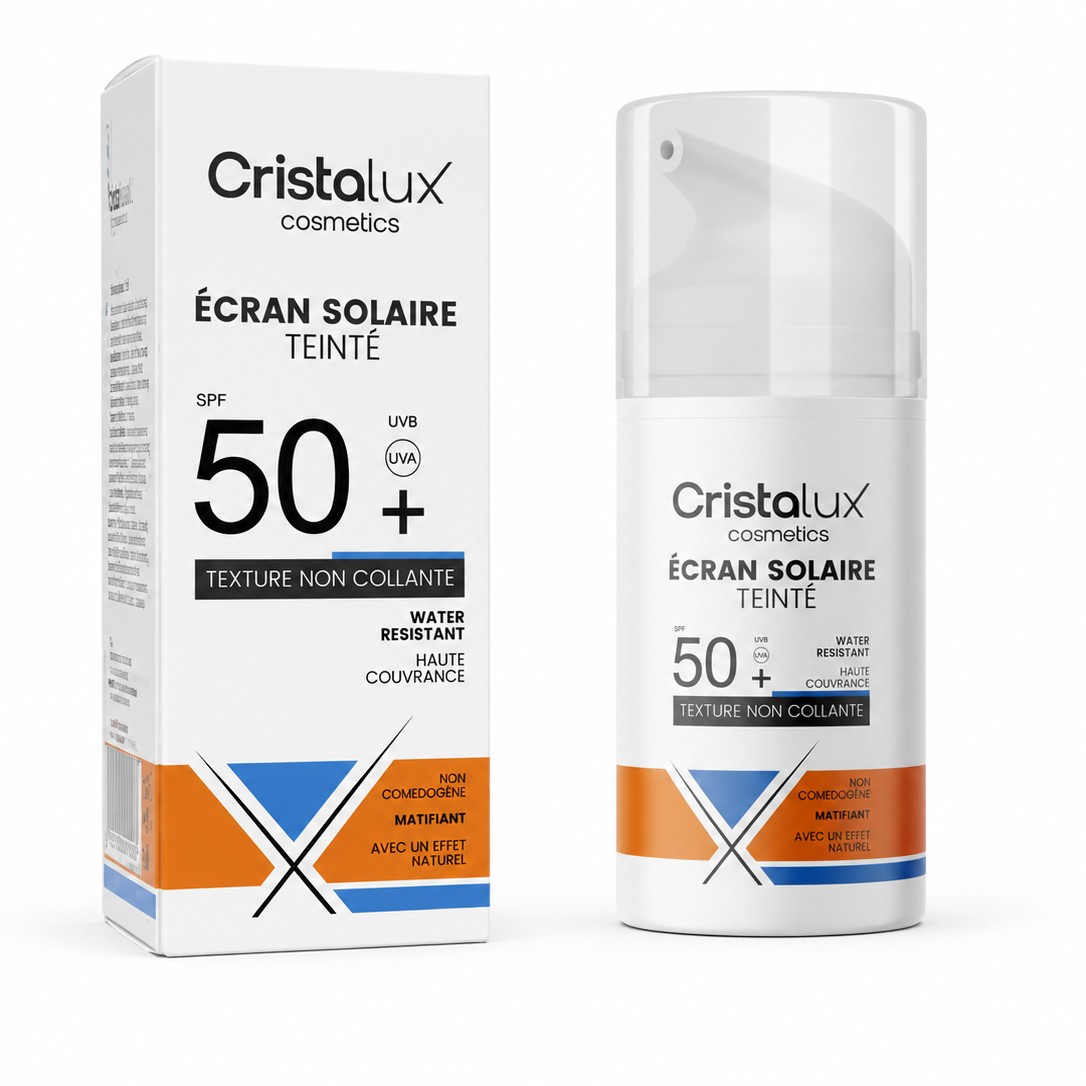 Serum-Vitamine-C-Cristalux-soin-visage-yallafid-tunisie-vente-ecran-solaire-cosmos-2 Écran Solaire Teinté SPF 50+ Cristalux 50 ml – Image 1