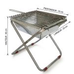 Barbecue Pliable Portatif en Acier Inoxydable – Image 2