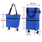 Chariot de Course et Sac Pliable 2-en-1 – Image 3