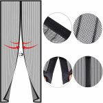 Rideau moustiquaire magnétique pour porte 210 * 90cm – Image 2