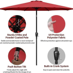 Parasol de jardin avec manivelle – Image 6