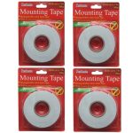 Lot de 4 Rouleaux scotch double face