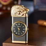 Briquet double flamme avec montre -Aigle – Image 2